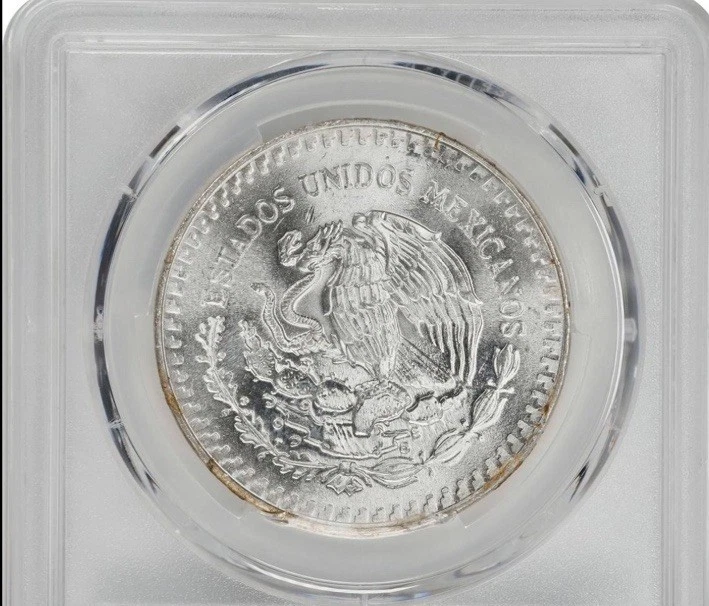 1985-Mo Mexico 1 Onza Libertad Silver PCGS MS67 Beautiful Strike - Image 4 of 4