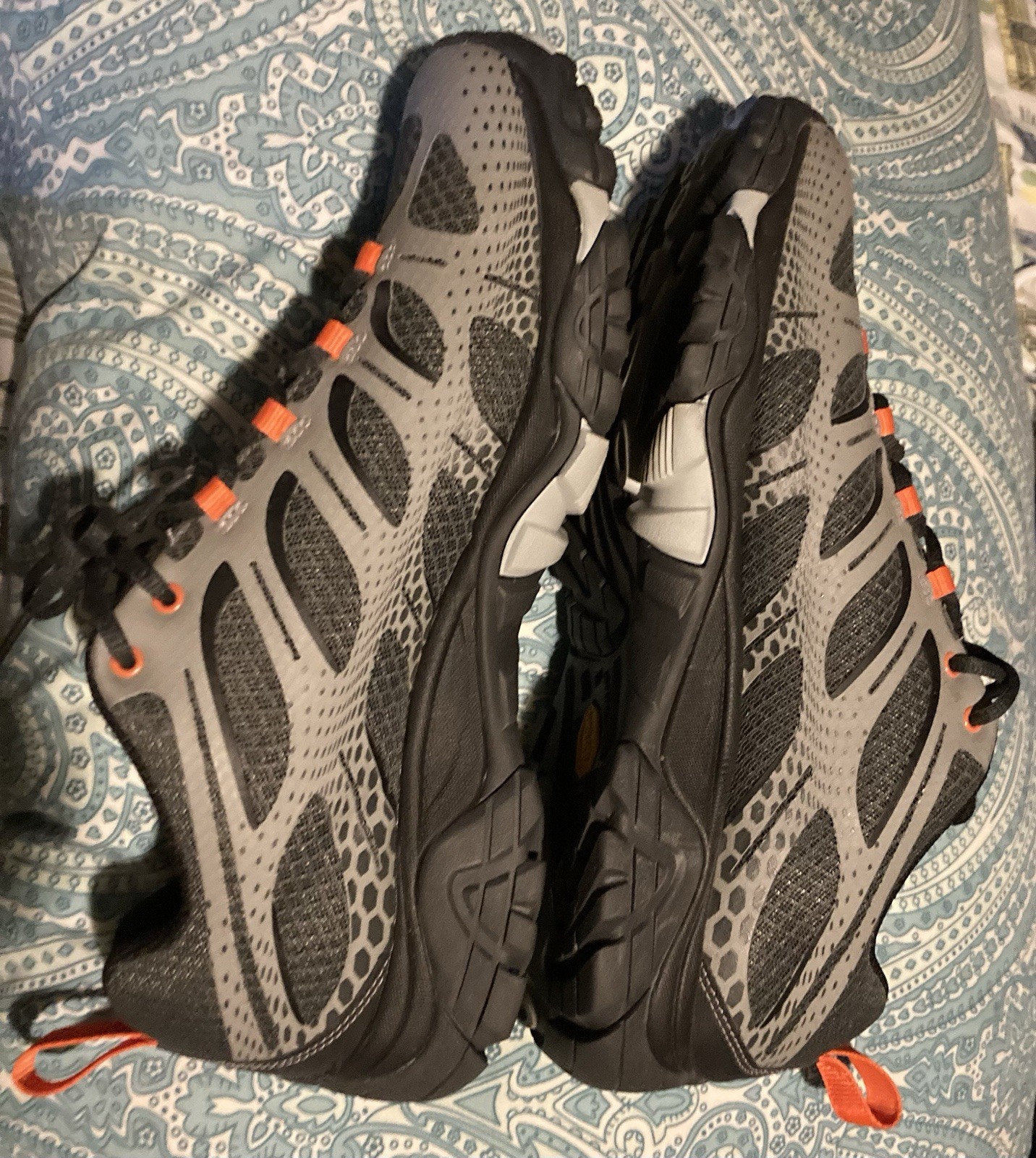 Scarpa da trekking uomo Merrell Moab 3 bordi taglia 11 grigio arancione