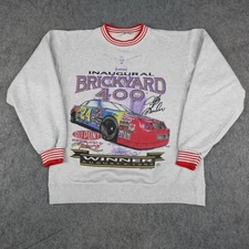 Vintage Jeff Gordon Sweatshirt Mens Large NASCAR Racing 1994 Brickyard 400 90s
