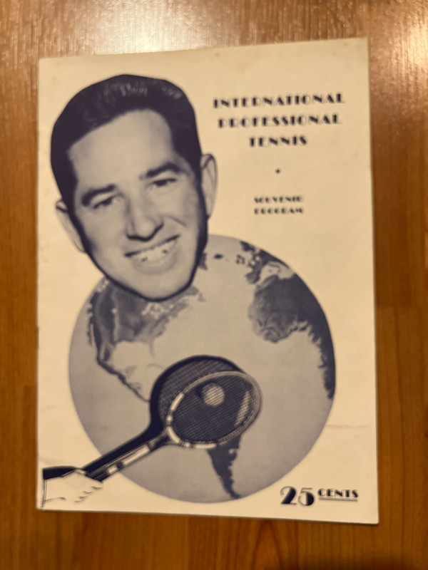 1947 World Professional Tennis League program, Bobby Riggs cover