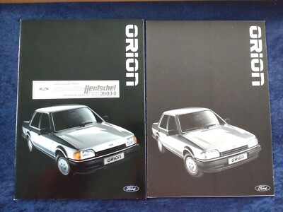 Ford Orion CL Ghia 1.6i Ghia Prospekt 02.1986 + Beilage