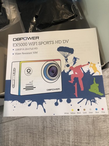 DBPOWER EX5000 2,0 pollici WIFI 14MP 1080P FHD impermeabile sport action camera NUOVO - Foto 6 di 16