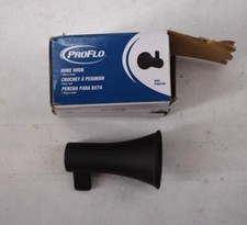 Proflo Single Robe Hook Matte Black Bathroom Hardware 1-15/16" x 2-1/4" x 3-1/8"