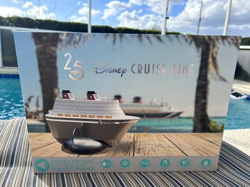 Disney Cruise Line 25th Anniversary Floating Ship Bluetooth Speaker NIB - 第 1/8 張圖片