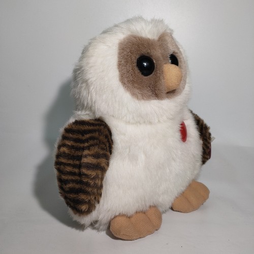 Vintage Baby Owl Soft Plush Toy Linden Soft Sentiments With Love Heart 8" Gift - Picture 4 of 10