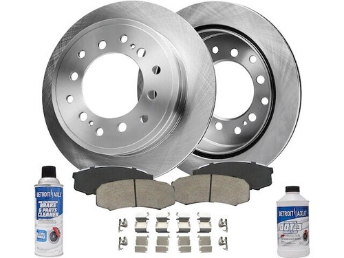 Rear Brake Pad and Rotor Kit For 2003-2009 Toyota 4Runner 2005 2004 2006 MZ743TQ