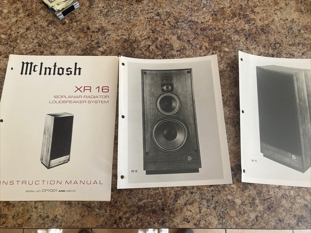 mcintosh xr16 speakers