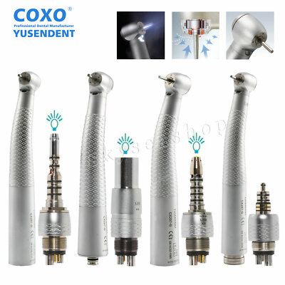 COXO Dent Fiber Optic Handpiece 3 Spray LED 6H Coupler fit NSK