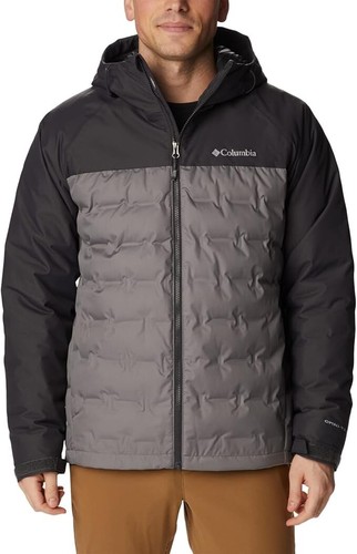 NEW COLUMBIA MEN GRAND TREK II DOWN INSULATED HOODED JACKET