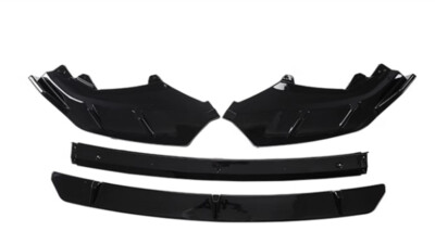 Gloss Black Front Bumper Lip Spoiler Splitter For 2023-2024 GEELY YinHe E8 Sedan
