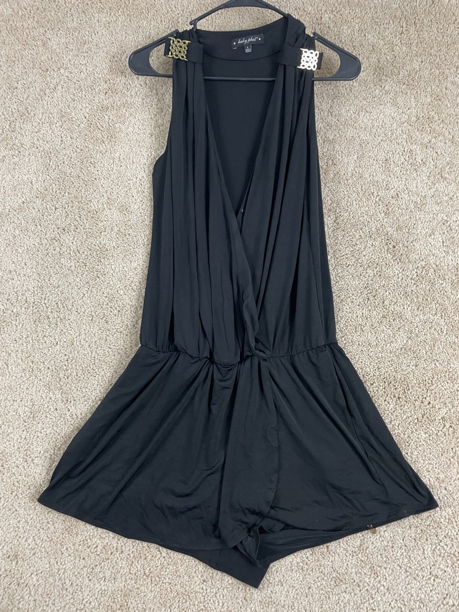 Baby Phat Romper Womens Large Regular Stretch V-Neck Sleeveless