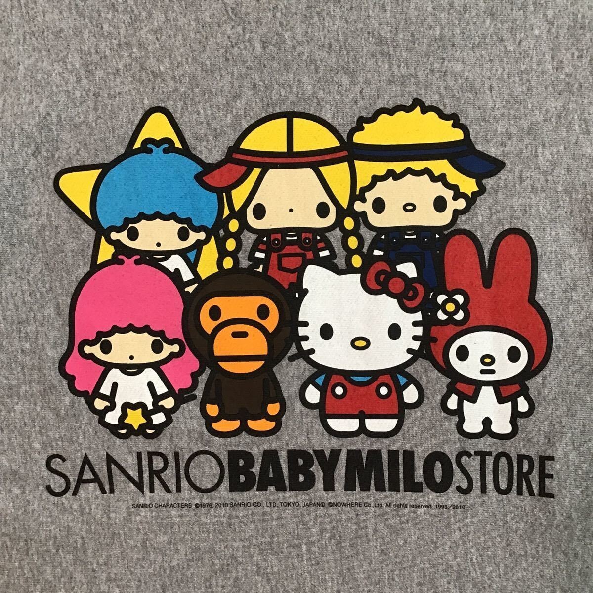AUTHENTIC APE BAPE x HELLO KITTY BABY MILO SWEAT S Size GLAY AUTHENTIC APE BAPE x HELLO KITTY BABY MILO SWEAT S Size GLAY