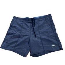 Vintage SPEEDO Swim Trunks Men 40x6 M Blue VTG 90s Beach Mesh Line Nylon Shorts