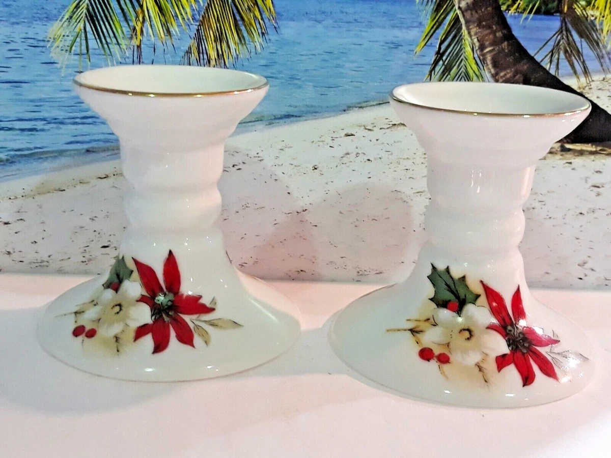 Porcelain clearance candlestick holders