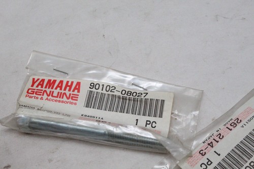 (2)pk Nos Oem Genuine Yamaha Ski Leaf Spring Bolt With Hole 90102-08027-00 - Picture 3 of 3