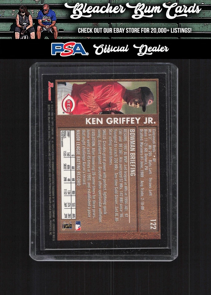 2000 Bowman 122 Ken Griffey Jr. Retro/Future - Image 2 of 2
