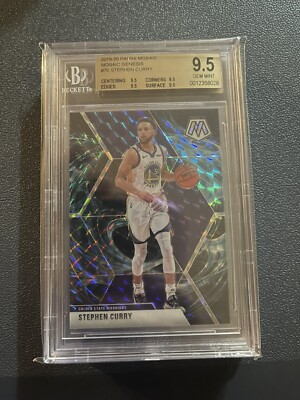 2019-20 Panini Mosaic - Stephen Curry #70 Genesis Prizm for sale