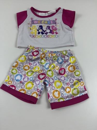 Build A Bear BAB Dark Pink Outfit Lot, Dress Care Bears Pajamas, Outfit & Heels - Picture 4 of 8