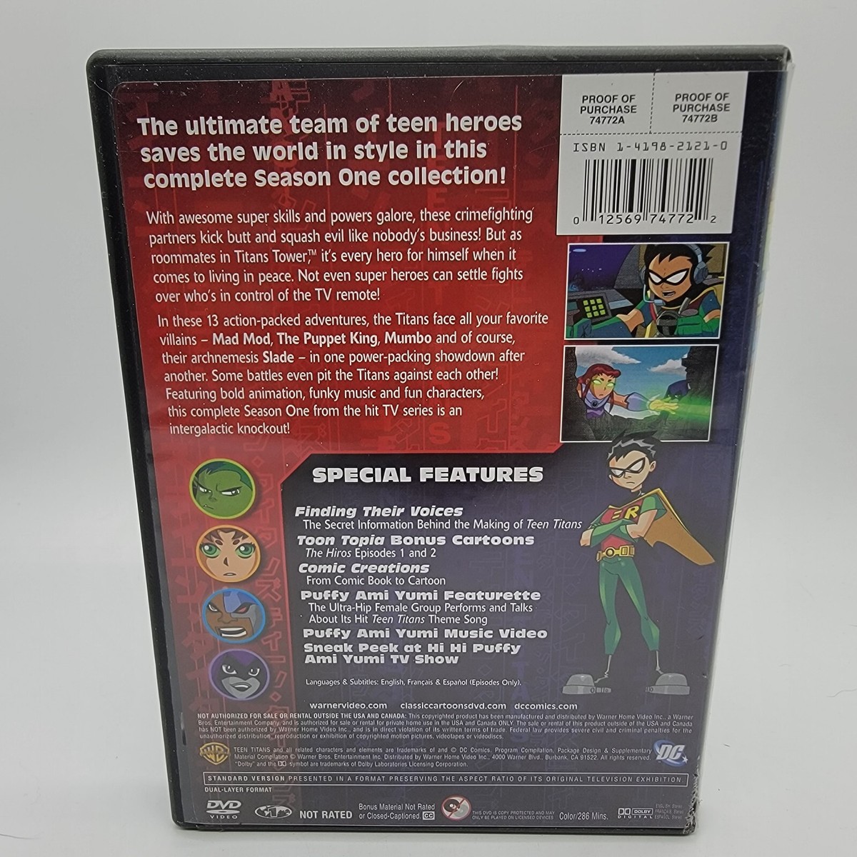 Teen Titans: The Complete First Season (DVD, 2003) 12569747722| eBay