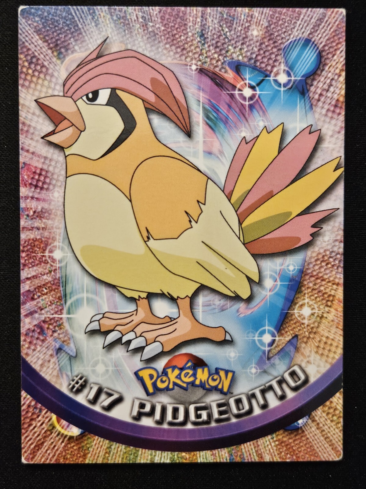 Pidgeotto #17 Topps Black Label TV Animation Edition Non Holo Pokémon 1999 MP