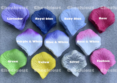 1000 - 5000 Silk Rose Petals Flower Table Decoration Confetti Wedding Party DIY
