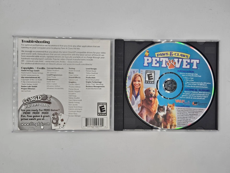Paws & Claws: Pet Vet – PC CD-ROM (2006, Windows) Animal Clinic Game VERY GOOD - Image 2 of 3
