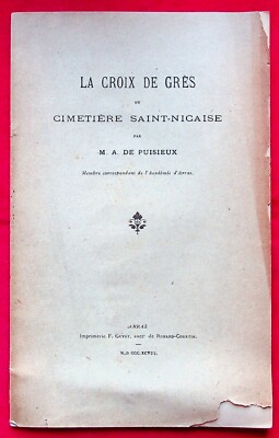 Das Sandsteinkreuz des Friedhofs Saint-Nicaise - Arras - Pas de-Calais - Widmung
