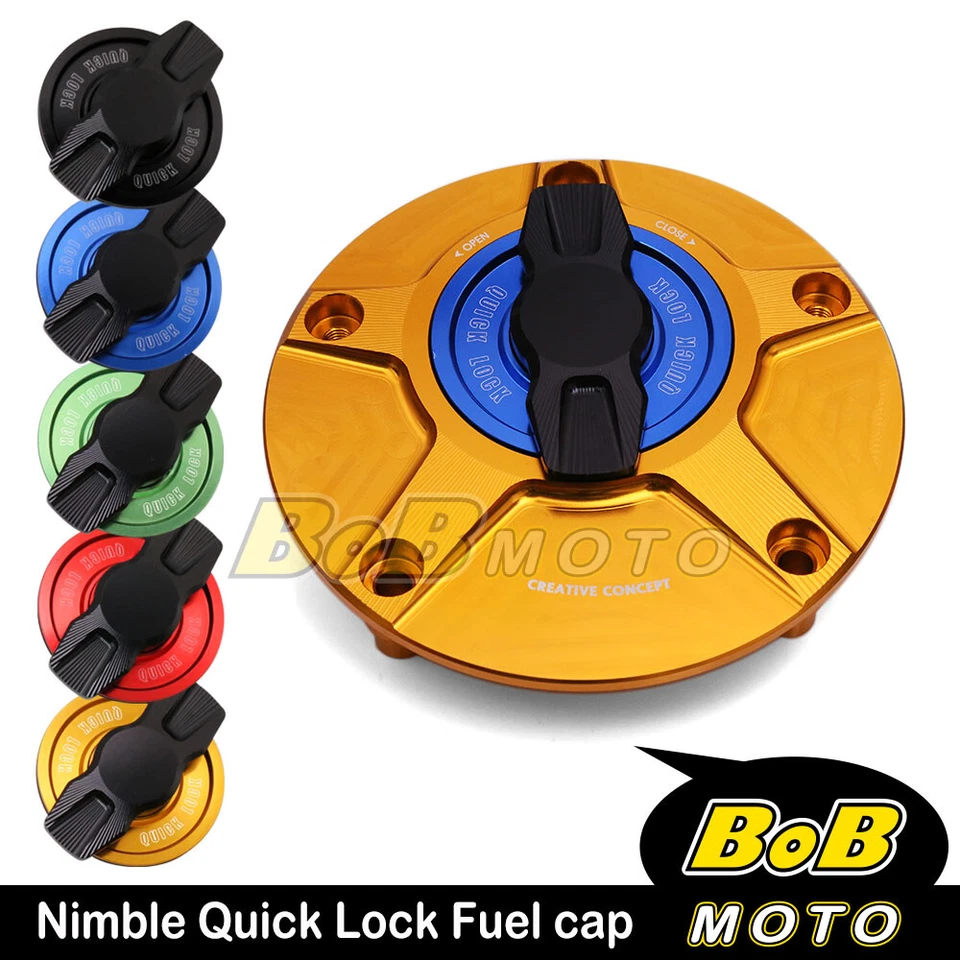 Tapa de gasolina Billet FCR 1/4 sin llave para Ducati Monster S4R S2R 600 750 900 1000 Foto 4 de 4