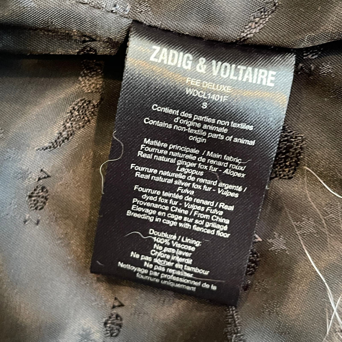 Zadig & Voltaire Deluxe Multicolor Patchwork Fox Fur Cropped Vest  