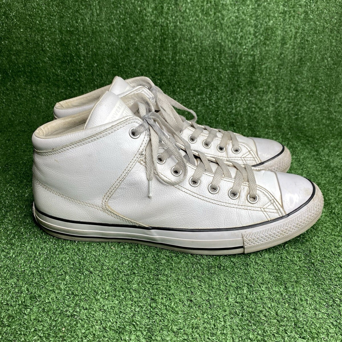 Size 11 Converse Chuck Taylor All Star Street High White Garnet