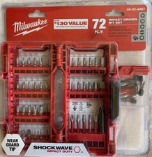 Milwaukee 72 PIECE Shockwave Impact Duty Driver Bit Set 48-32-4497  