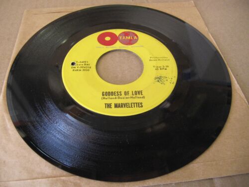 Marvelettes He's a good guy /Goddess Of Love 45 TAMLA T 54091 Motown Soul EX - Picture 4 of 5