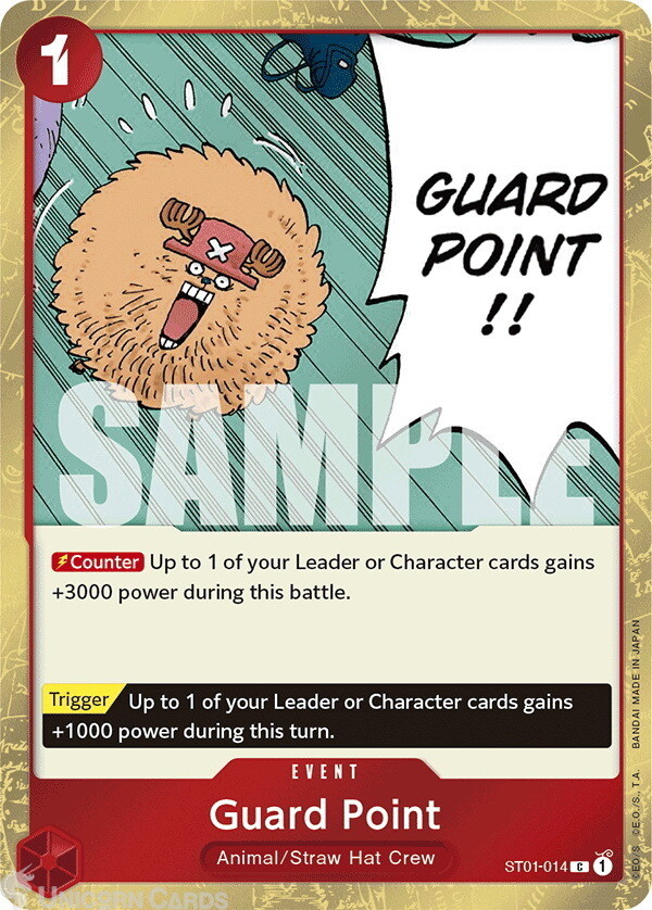 ST01-014 Guard Point : Common Special Foil (Jolly Roger Flag) English One Piece