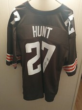 Kareem Hunt Autographed Custom Cleveland Browns Jersey With JSA COA