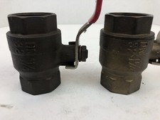 1 1/4" NPT Female Full Port 600 PSI WOG Oil Gas Water Brass Ball Valve Threaded