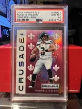 2018 Rookie & Stars Russell Wilson Pink Crusade PSA 10 26/85