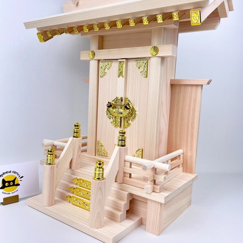 Altar sintoísta KAMIDANA (Omiya) con mangas, santuario grande 15,75 x 14,17 pulgadas Japón - Imagen 4 de 21