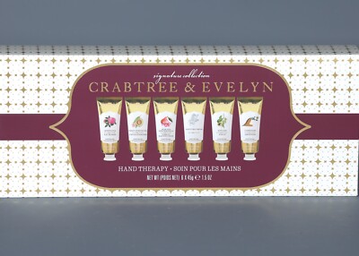 CRABTREE & EVELYN SIGNATURE COLLECTION Hand Therapy Set Of 6 Creams 1.6 oz Each