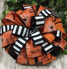 BOWS HALLOWEEN BOWS WREATH BOWS MAILBOX BOWS LANTERN BOWS HANDMADE BOWS