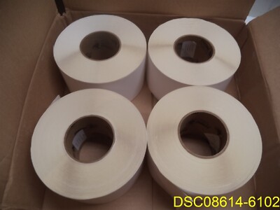 4 Rolls = 2,400 labels: OMNI Systems 10''x4'' White Labels (4 rolls 600 per rolls)