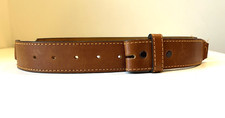 VINTAGE OIL TANNED HARNESS BROWN LEATHER WESTERN BELT ADULT SIZE 32