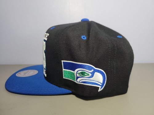 Mitchell & Ness NFL Football Seattle Seahawks Adjustable Snapback Hat - Picture 4 of 9