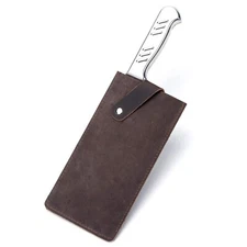 Crazy Horse Leather Knife Sheath, Universal Meat Cleaver Covers, Waterproof B...
