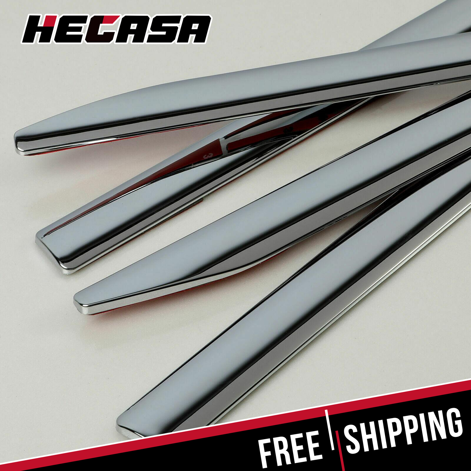 4PCS Fits DODGE RAM 1500 2019 2020 2021 CREW CAB CHROME BODY SIDE