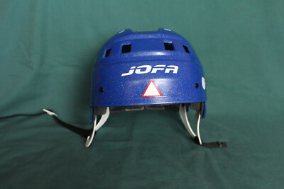 Casque Hockey Jofa 215 Vintage Bleu - Taille Ajustable 49-56 - Années 80 - Lillehammer 1994