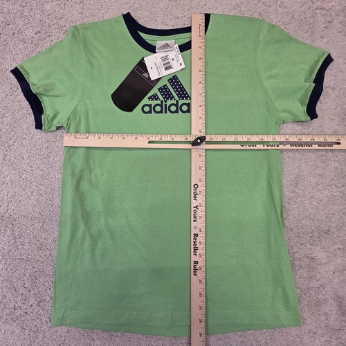adidas Women's Diamond Girl Y2K Glam Embellished Logo T-Shirt Medium - Picture 2 of 9