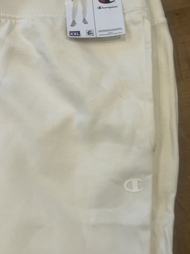 NEW Champion Jogger Sweatpants Pants Men’s XXL Cream Natural Workout C Logo NWT - Picture 5 of 14