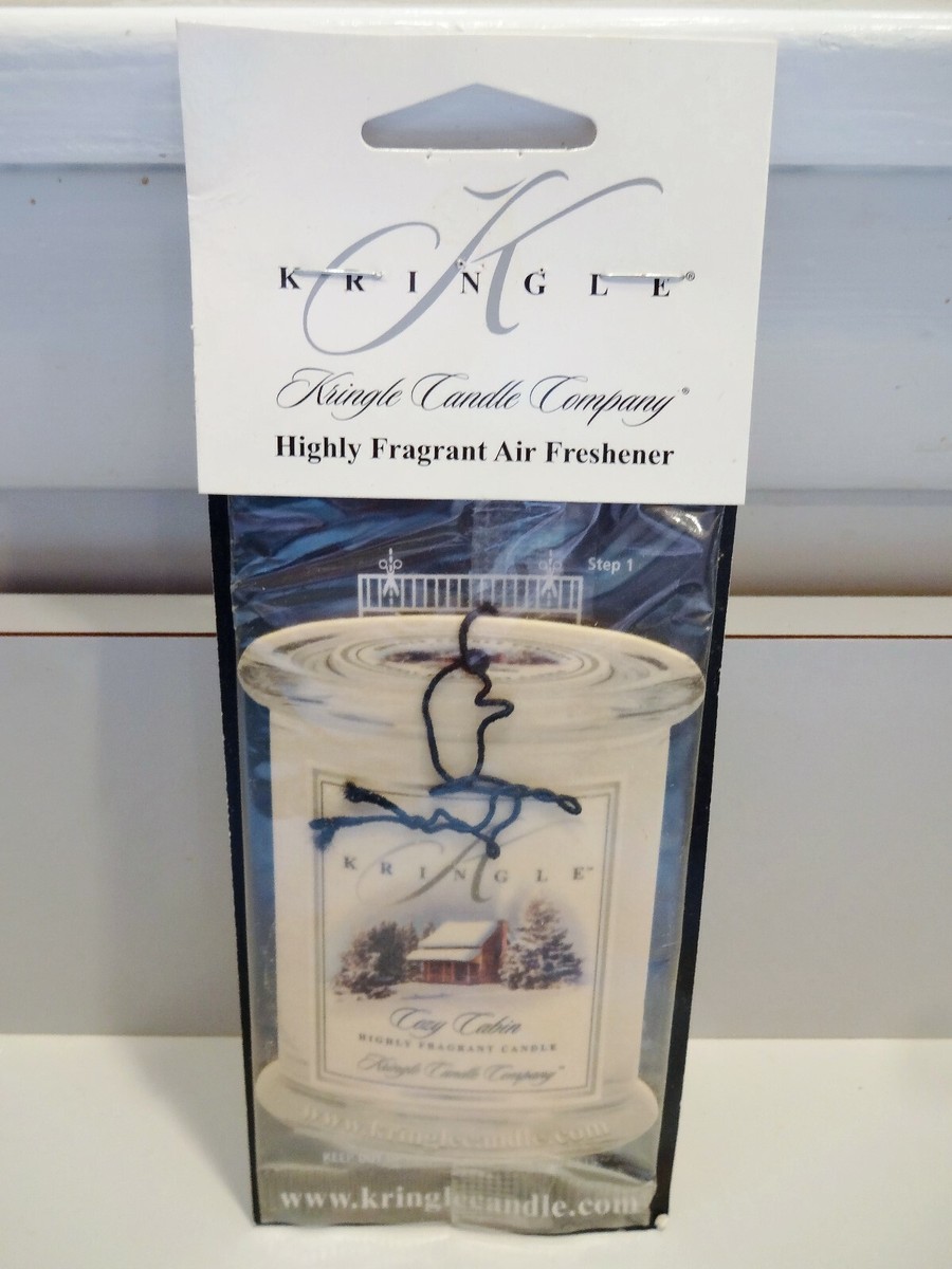 New KRINGLE CANDLE CO AIR FRESHENER Cozy Cabin Vanilla Cinnamon