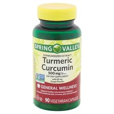 Spring Valley Turmeric Curcumin Vegetarian Capsules, 500 mg, 90 Count.. 