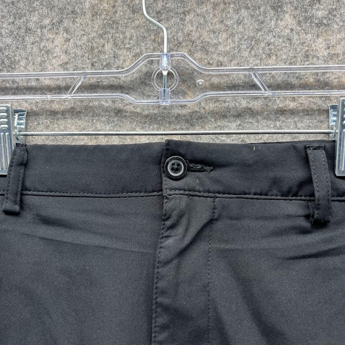 Jack Nicklaus Shorts Men 38 Black Chino Pants Flat Front Pockets